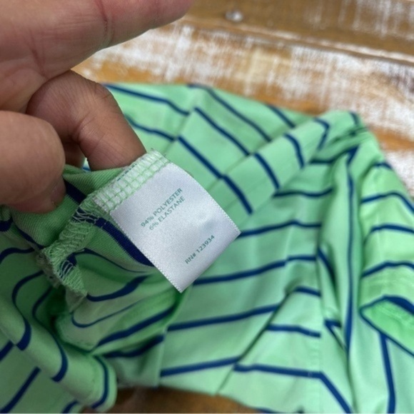 Southern Tide Driver Stripe Performance Polo in Summer Green Size S - Picture 8 of 11